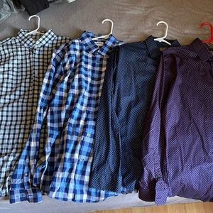 (Lightly Worn) Express Mens (L) Dress Shirt Bundle